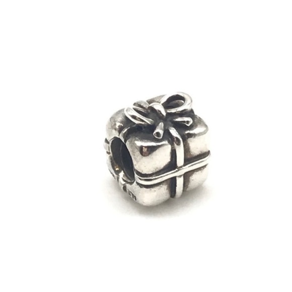 Pandora Retired Present Gift Box Bead Charm - Picture 2 of 3